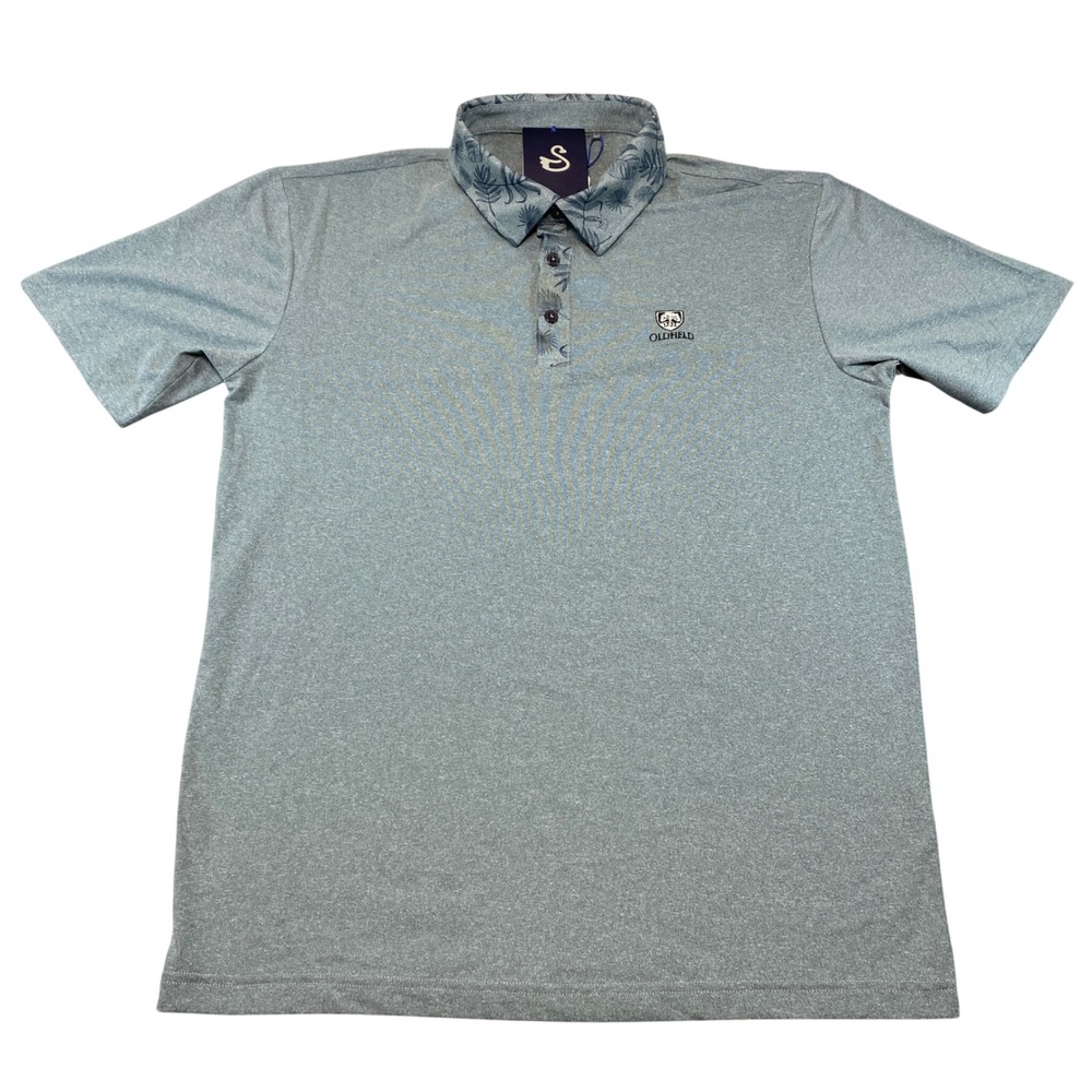 Swannies Hanson Golf Polo Mens Medium Storm‎ Gray Oldfield 1732 NWT